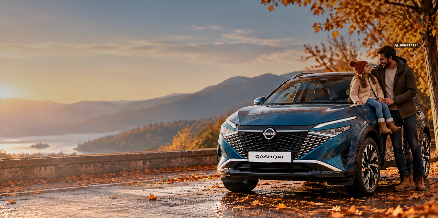 Disfruta del otoño con tu <br>Nissan Qashqai<span class="d-block">Sin entrada, al mejor precio y con... ¡todo incluido!</span>
            <span class="from d-block">Desde 381 €/mes</br><span class="IVA">(Con IVA incluido)</span>