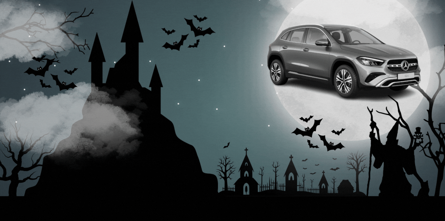 ¿El mejor trato de halloween?<strong> Mercedes-Benz GLA </strong>con todo incluido<span class="d-none d-lg-block">¡Atrapa este precio embrujado, sin entrada!</span>
                                    <span class="from d-block">Desde 528 €/mes</br><span class="IVA">(Con IVA incluido)</span>